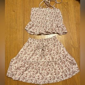 Paper Crane Skirt and Top set